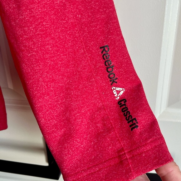 Men’s Reebok CrossFit Red Long Sleeve 1/4 Zip Shirt Size Medium - Picture 4 of 7